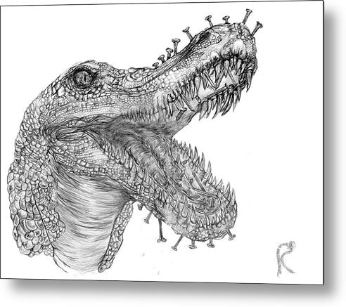 Crocodile Tears - Metal Print