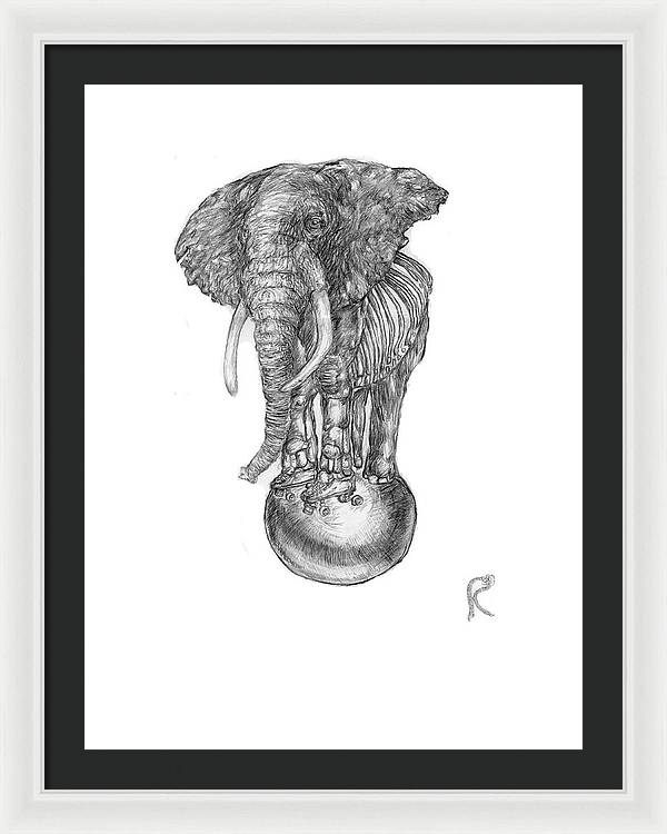 Its A Balancing Act - Framed Print