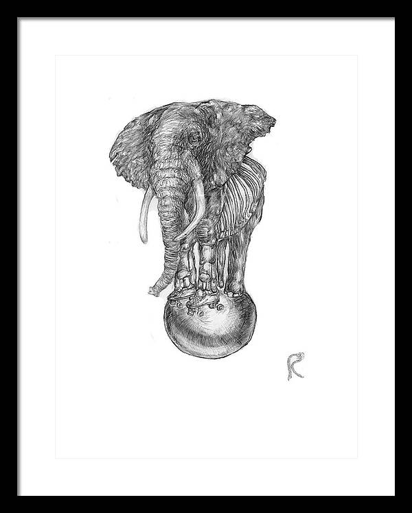 Its A Balancing Act - Framed Print