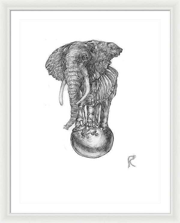 Its A Balancing Act - Framed Print