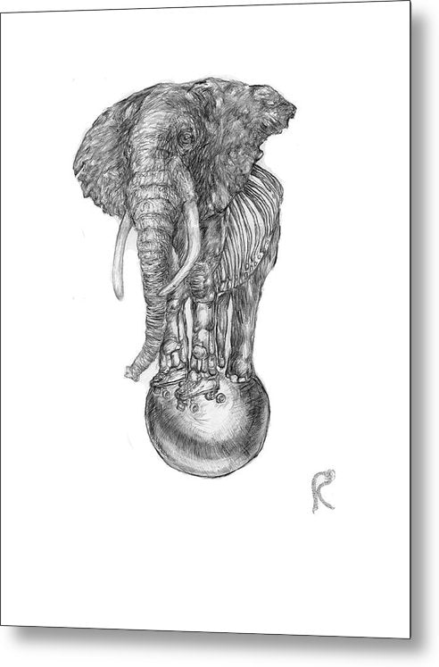 Its A Balancing Act - Metal Print