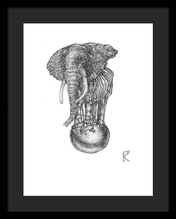 Its A Balancing Act - Framed Print