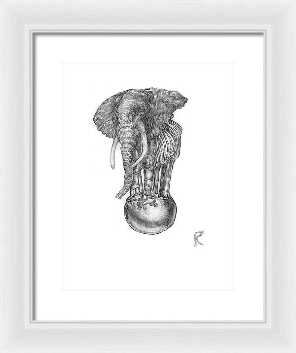 Its A Balancing Act - Framed Print