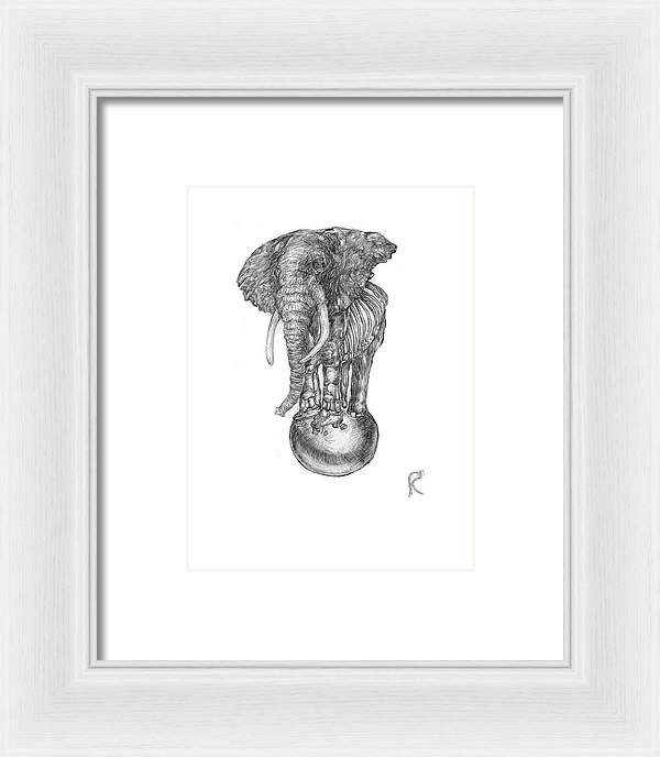 Its A Balancing Act - Framed Print
