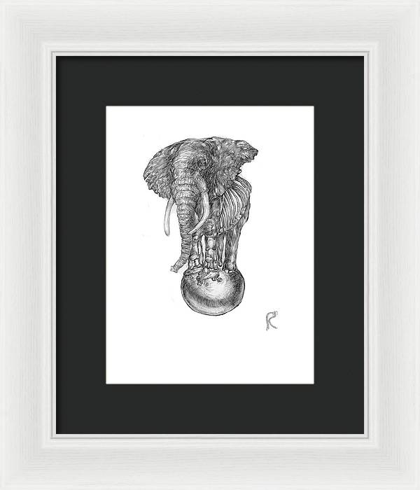 Its A Balancing Act - Framed Print