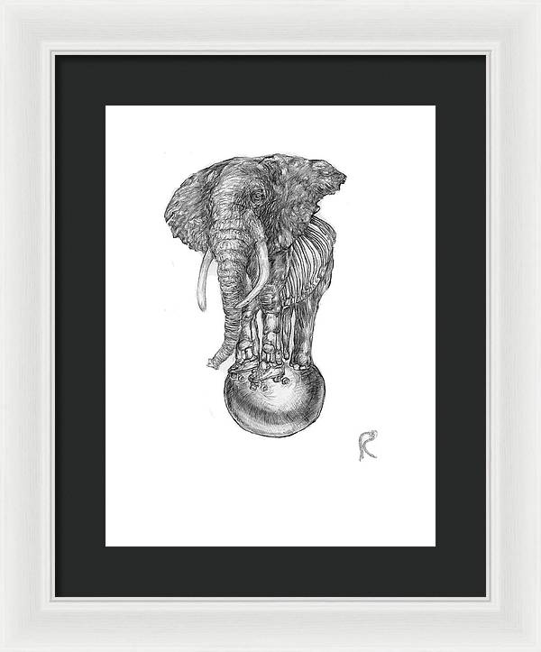 Its A Balancing Act - Framed Print