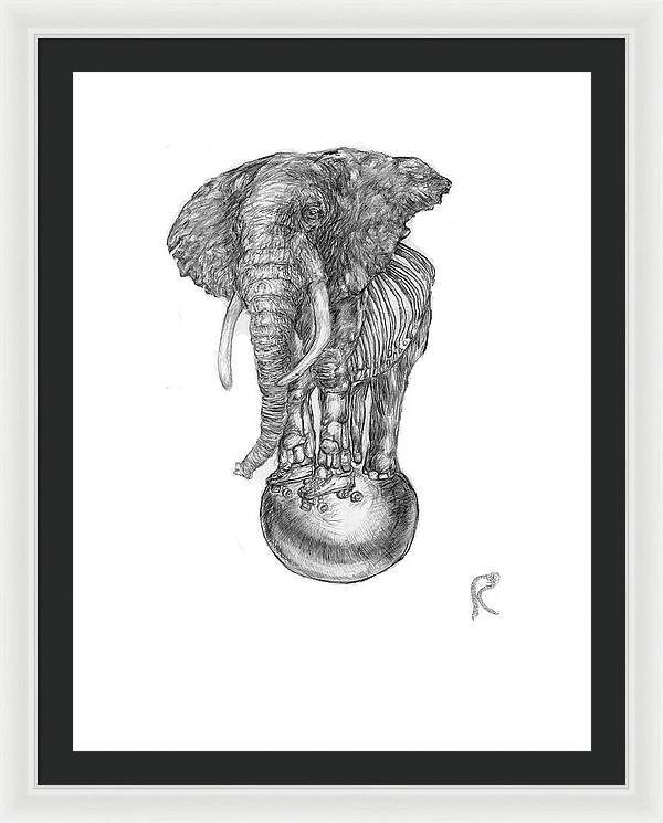 Its A Balancing Act - Framed Print