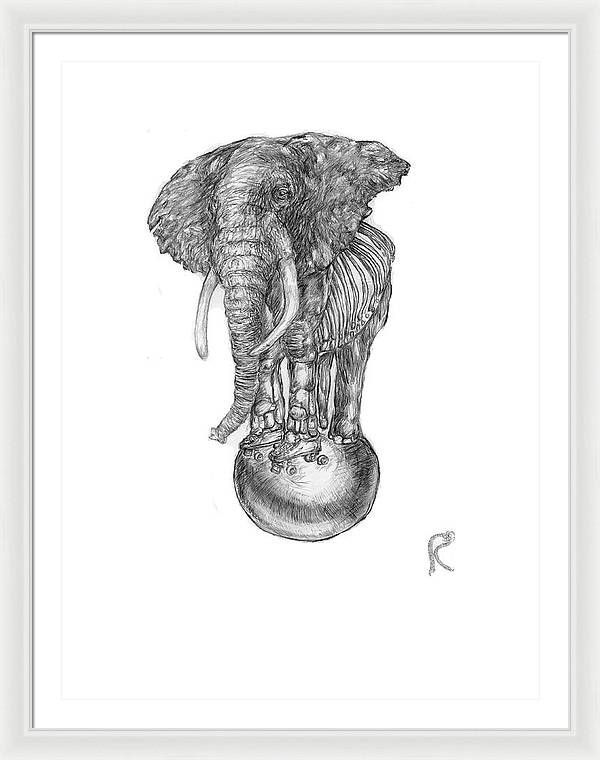 Its A Balancing Act - Framed Print