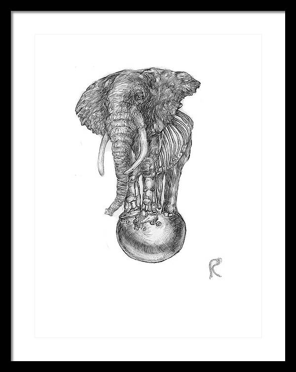 Its A Balancing Act - Framed Print