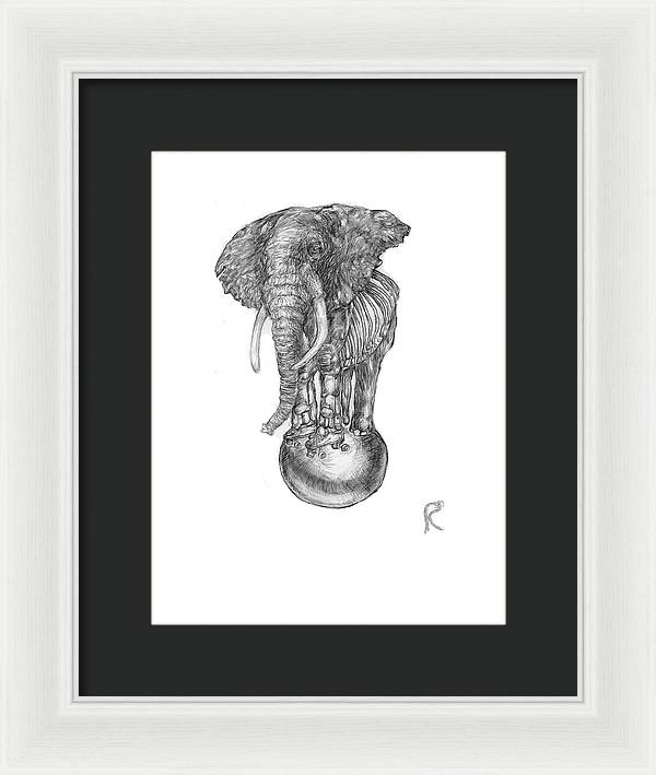 Its A Balancing Act - Framed Print