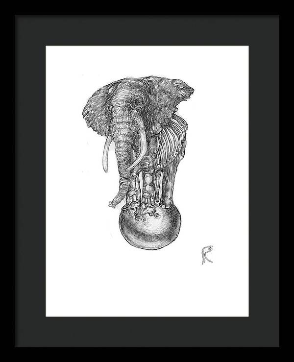 Its A Balancing Act - Framed Print
