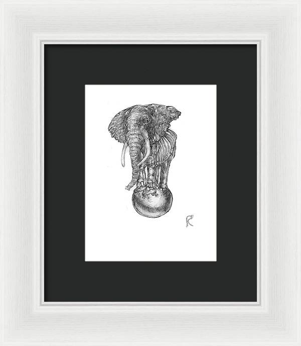 Its A Balancing Act - Framed Print