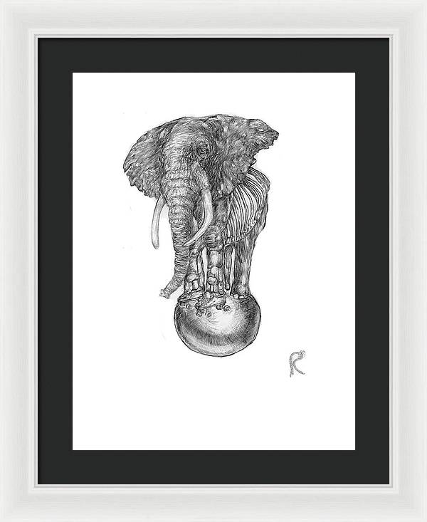 Its A Balancing Act - Framed Print