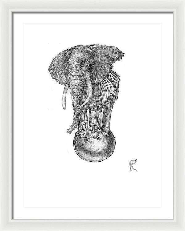 Its A Balancing Act - Framed Print