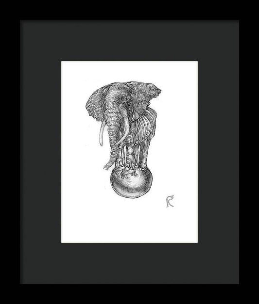 Its A Balancing Act - Framed Print