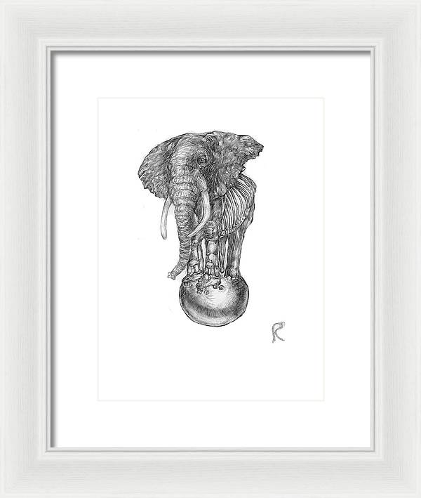 Its A Balancing Act - Framed Print