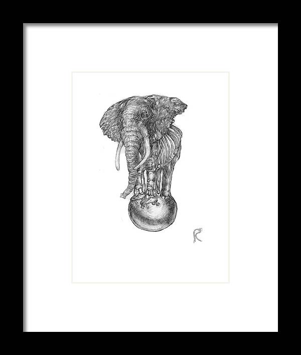 Its A Balancing Act - Framed Print