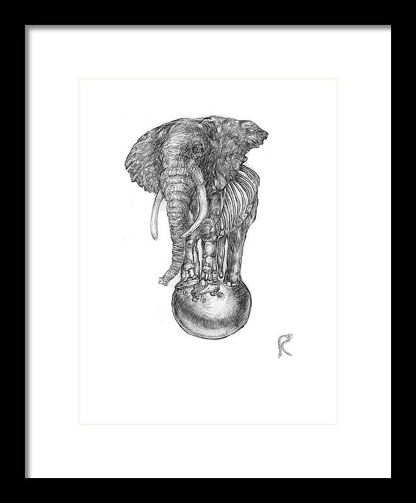 Its A Balancing Act - Framed Print