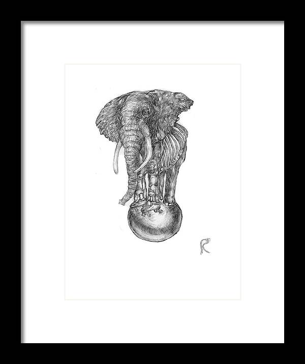 Its A Balancing Act - Framed Print