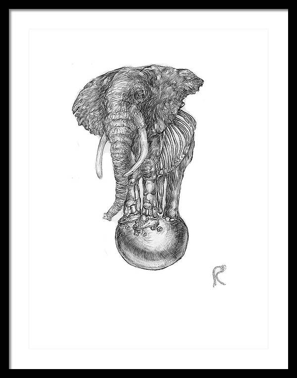 Its A Balancing Act - Framed Print