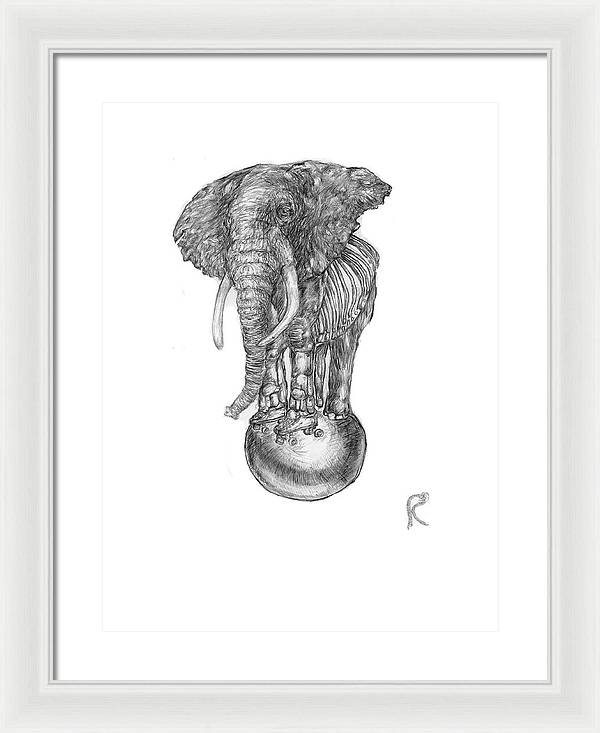 Its A Balancing Act - Framed Print