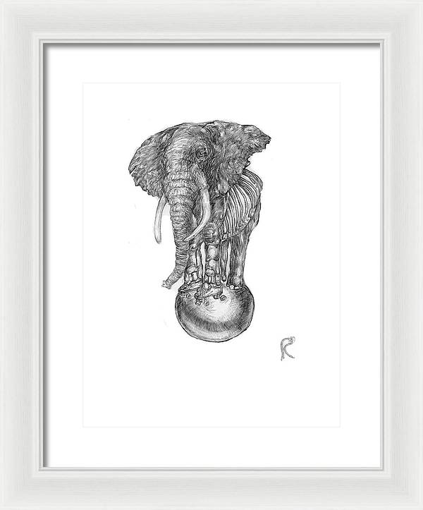 Its A Balancing Act - Framed Print