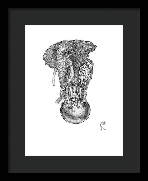 Its A Balancing Act - Framed Print