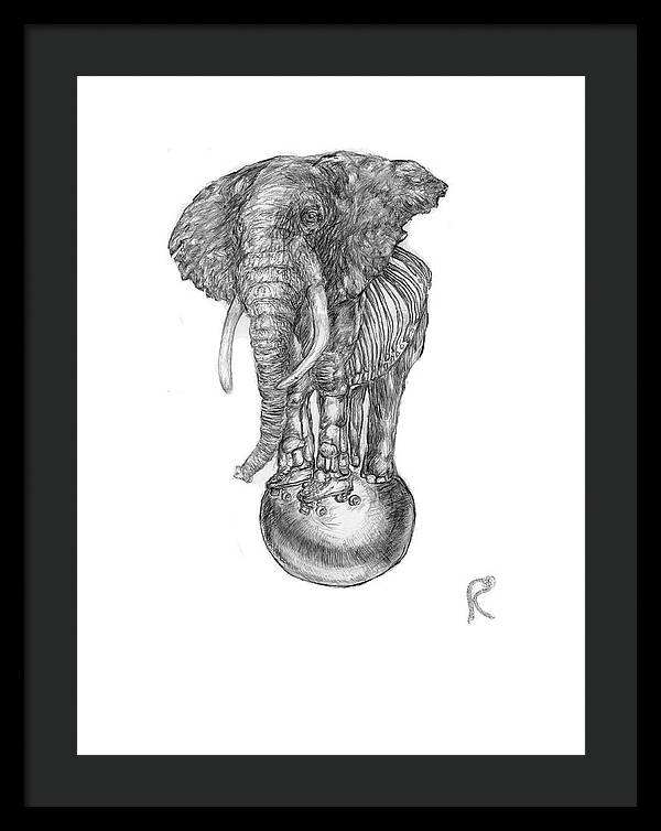 Its A Balancing Act - Framed Print