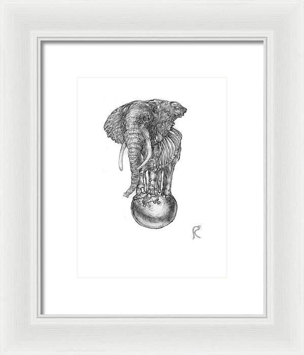 Its A Balancing Act - Framed Print