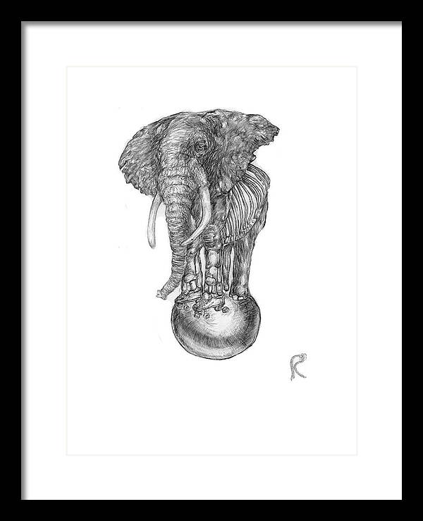 Its A Balancing Act - Framed Print