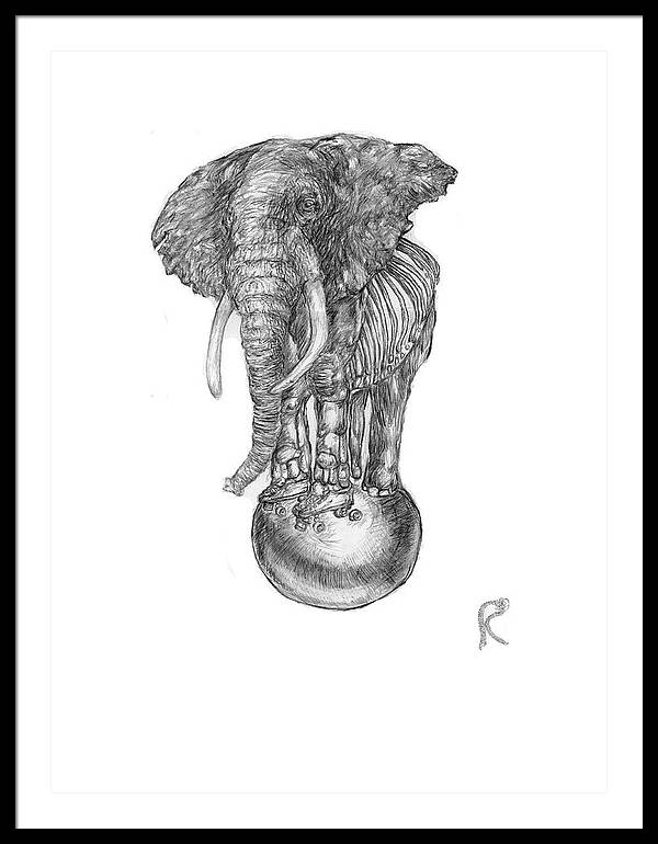 Its A Balancing Act - Framed Print
