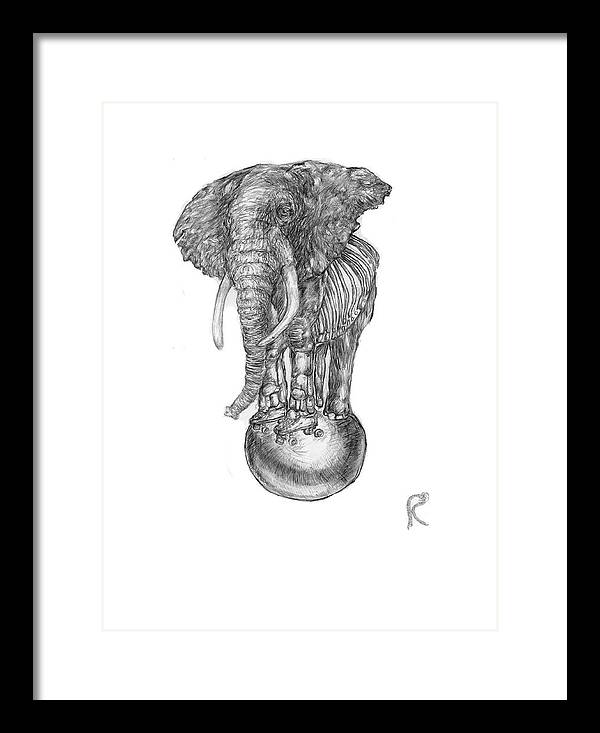 Its A Balancing Act - Framed Print