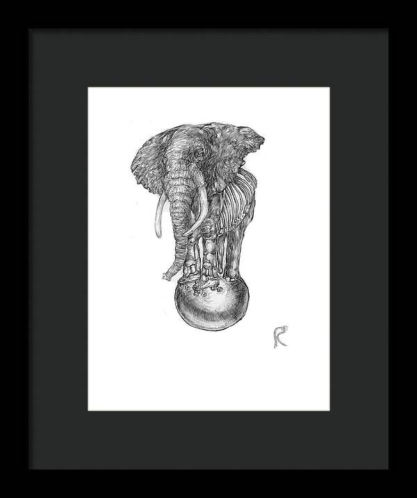 Its A Balancing Act - Framed Print