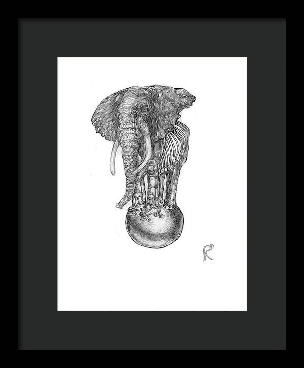 Its A Balancing Act - Framed Print