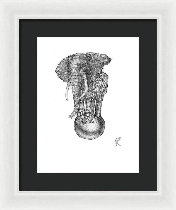 Its A Balancing Act - Framed Print