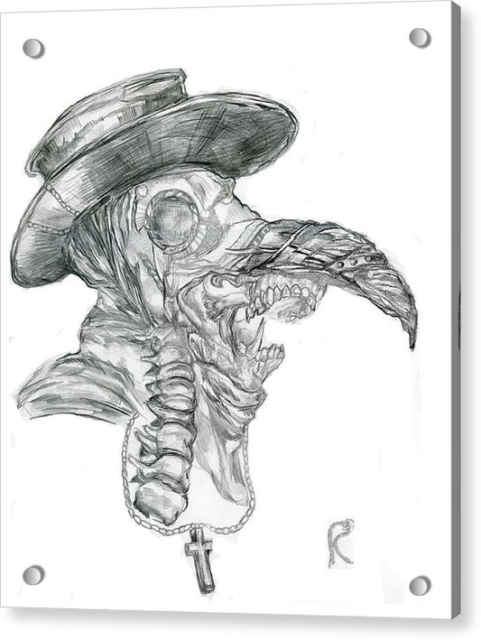 Plague Mask - Acrylic Print